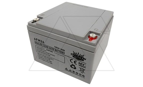 Батарея аккумуляторная Champion Power 6FM26, F3(M5), 12V/26Ah, 165х175х125 ДхШхВ, 10 лет фото