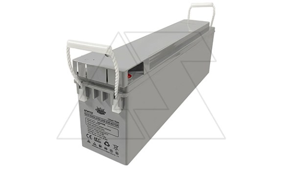 Батарея аккумуляторная фронт-терминальная Champion Power 6FM75F, F12(M8), 12V/75Ah, 562х114х188(193) ДхШхВ, 12 лет фото