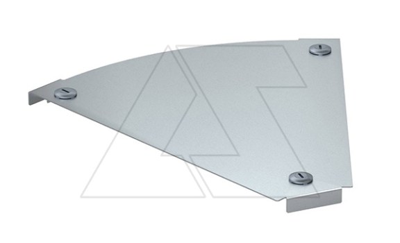 Крышка DFBM 45 100 FS секции угловой горизонтальной 45°, для лотка шириной 100мм, конв. оцинк. фото