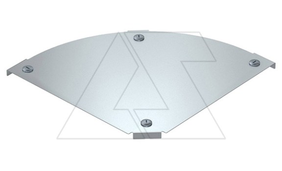 Крышка DFBM 90 300 FS секции угловой горизонтальной 90°, для лотка шириной 300мм, конв. оцинк. фото