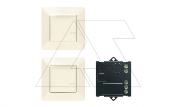 Netatmo-Valena Life-Пакет для упр. освещением c 2-х мест. Реле 300Вт 240V, два умных беспр. 1-кл. выключателя, слоновая кость фото