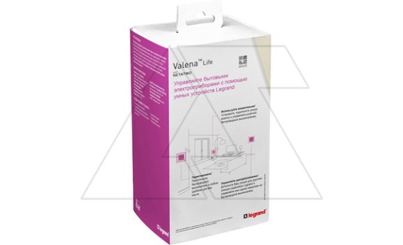 Netatmo-Valena Life-Пакет для упр. электроприборами. Умная розетка 2P+E 16A 230V, умный беспр. 1-кл. выключатель, слоновая кость Legrand даташит схема