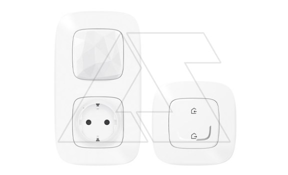 Netatmo-Valena Allure-Стартовый пакет. Шлюз WiFi + умная розетка 2P+E 16A 230V + главный беспр. выключатель Я дома/Я вне дома, белый фото