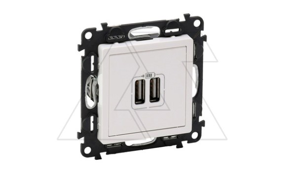 Valena Life - Зарядное устройство с двумя USB Type A, 240V/5V, 1500мА, белый (инд. упаковка) фото
