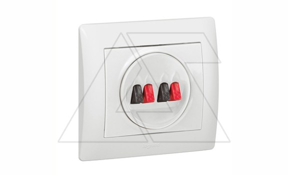 Galea Life - Обрамление для розетки двойной аккустической, White фото