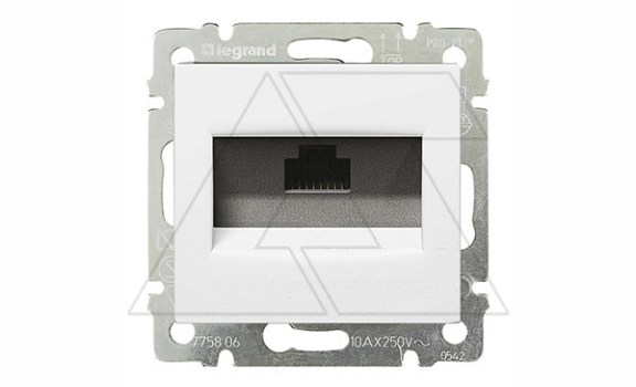 Valena - Розетка 1хRJ-45 UTP CAT5E 8конт., белый фото