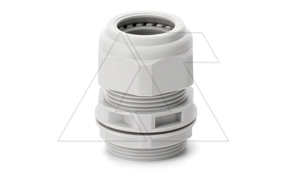 Ввод кабельный M20x1.5 с гайкой без мембраны, диаметр кабеля 7_12mm, GW 750°C, UV-resistant, IP66, серый RAL7035 фото
