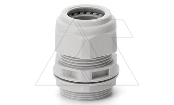Ввод кабельный M40x1.5 с гайкой без мембраны, диаметр кабеля 22_32mm, GW 750°C, UV-resistant, IP66, серый RAL7035 фото