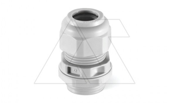 Ввод кабельный PG11 с гайкой без мембраны, диаметр кабеля 5_10mm, GW 750°C, UV-resistant, IP66, серый RAL7035 фото