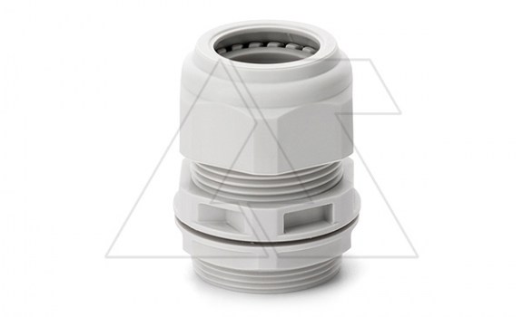 Ввод кабельный M20x1.5 с гайкой без мембраны, диаметр кабеля 7_12mm, GW 750°C, UV-resistant, IP66, серый RAL7035 фото