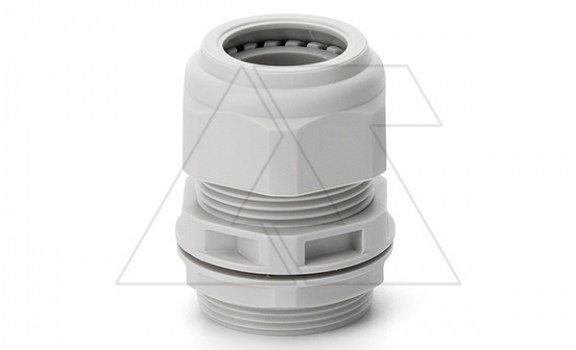 Ввод кабельный M40x1.5 с гайкой без мембраны, диаметр кабеля 22_32mm, GW 750°C, UV-resistant, IP66, серый RAL7035 фото