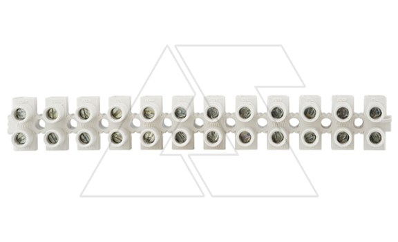 Клеммник T85 разрезаемый, 12шт, 32A 4mm², 450VAC, GWT850, полипропилен, белый, CONNECTO Scame даташит схема