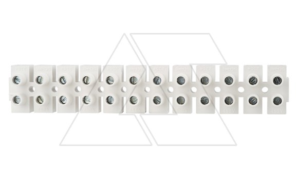 Клеммник T85 разрезаемый, 12шт, 76A 16mm², 450VAC, GWT850, полипропилен, белый, CONNECTO Scame даташит схема