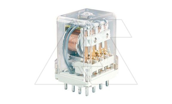 Реле R15-3014-23-1024-KLD-PKP, 4CO, 10A(250VAC/24VDC), AgSnO2, 24VDC, тест-кнопка без блокировки, LED, выпрям. диод фото