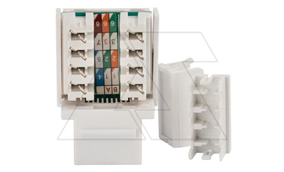 45X45 - Коннектор RJ-45 cat.5e Keystone, UTP Mutlusan даташит схема