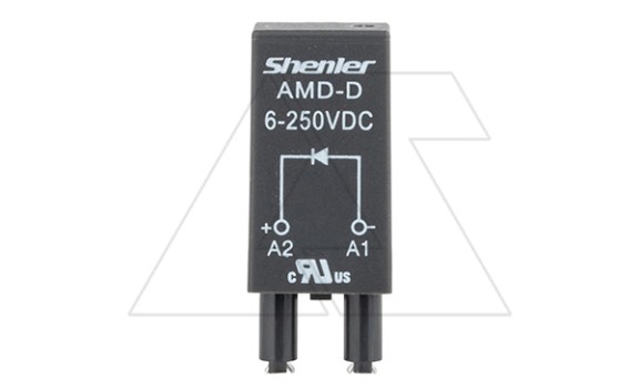 Модуль AMD-D, диод, 6_250VDC, поляризация -А1/+А2, черный, для SRU, SKF14, SKC, SKB, STB, SRC*-E, SRB, GZT, GZM, GZS, GZMB, ES32 фото