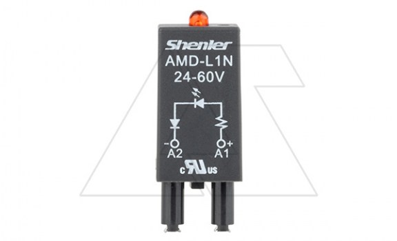 Модуль AMD-L1N, красный LED, 24_60VAC/DC, черный, для SRU, SKF14, SKC, SKB, STB, SRC*-E, SRB, GZT, GZM, GZS, GZMB, ES32 фото