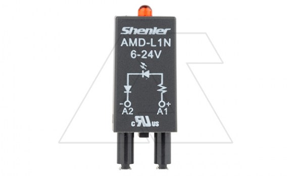Модуль AMD-L1N, красный LED, 6_24VAC/DC, черный, для SRU, SKF14, SKC, SKB, STB, SRC*-E, SRB, GZT, GZM, GZS, GZMB, ES32 фото
