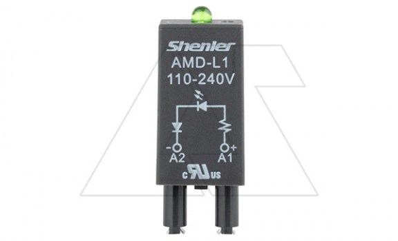 Модуль AMD-L1, зеленый LED, 110_240VAC/DC, черный, для SRU, SKF14, SKC, SKB, STB, SRC*-E, SRB, GZT, GZM, GZS, GZMB, ES32 фото