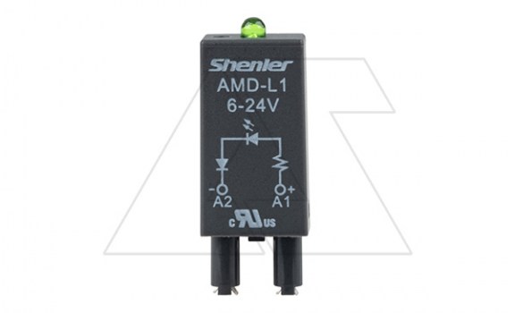 Модуль AMD-L1, зеленый LED, 6_24VAC/DC, черный, для SRU, SKF14, SKC, SKB, STB, SRC*-E, SRB, GZT, GZM, GZS, GZMB, ES32 фото