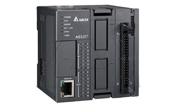 Программируемый логический контроллер AS332T-A, 16DI, 16TO(NPN), 24VDC, 128K шагов, 2xRS485, USB, microSD, CANopen, Ethernet фото