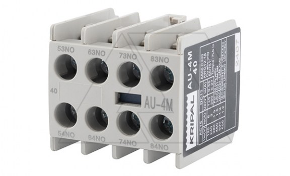Блок-контакт вспом. AU-4M, 4NO, фронт. монтаж, для мини-контакторов UKC, UKD фото