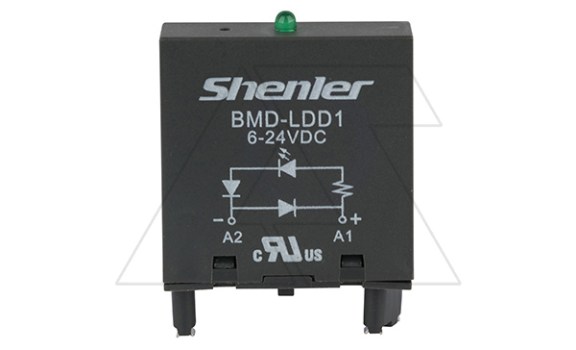 Модуль BMD-LDD1, зеленый LED+диод, 6_24VDC, поляризация +А1/-А2, черный, для STB14, SEB11-E, SUB*-E, GZP8, GZP11, MT 78 740(745) фото