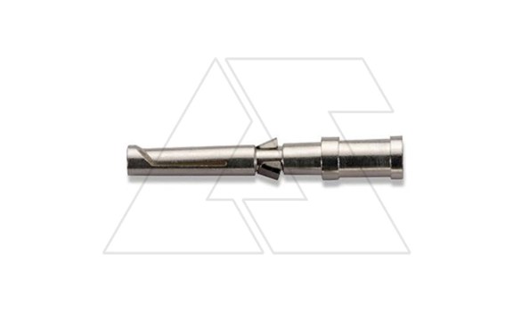 Контакт обжимной, тип гнездо, стандартный, 10A, 0,5mm2, Ø 1,6mm, с серебряным покрытием фото