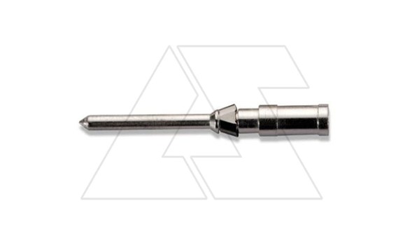 Контакт обжимной, тип вилка, стандартный, 10A, 0,5mm2, Ø 1,6mm, с серебряным покрытием фото
