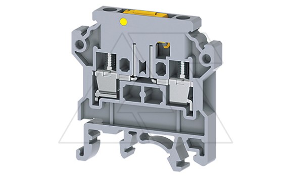 Клемма с ножевым размыкателем CKT4U /6x46,3mm, винтовая, 2 присоед., 4(max 6)mm2, 28A, 800V, серая фото