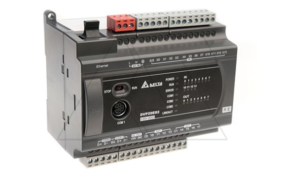 Программируемый логический контроллер DVP20ES200TE, 13DI, 8TO, RS232, RS485, Ethernet фото