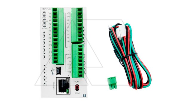 Программируемый логический контроллер DVP26SE11T, 14DI, 12TO, 24VDC, 16K шагов, RS485, USB, Ethernet фото