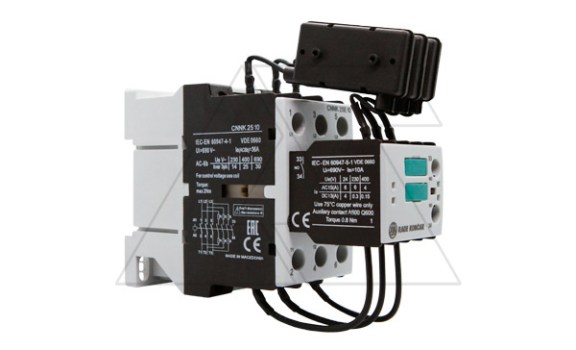 Контактор CNNK 25E 10N 230V 50/60Hz, 3P, 36A, 25kVAr(400VAC по AC6-b), 230V50/60Hz, 1NO фото