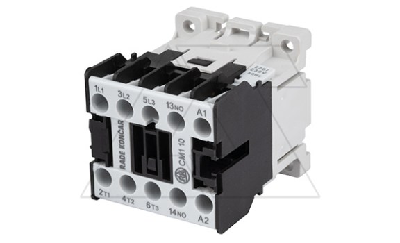 Мини-контактор CM1 10 220/230V 50Hz, 3P, 9A/(20A по AC-1), 4kW(400VAC), 220/230VAC, 1NO фото