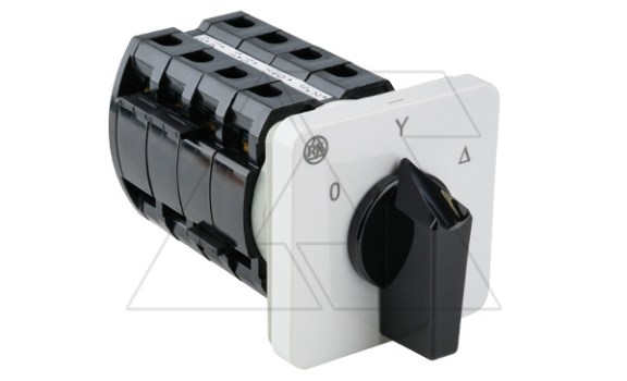 Переключатель BS 63 12 U, тип 0-Y-D (0-звезда-треугольник), 63А, 18,5kW(400VAC по АС-3) на дверь, фронт IP40 фото