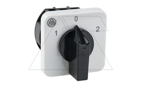 Переключатель BS 25 51 U, 1P, 25A, тип 1-0-2 (60°), 1NO на 1_2, на дверь, фронт IP40 фото
