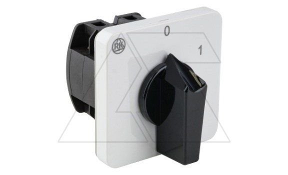 Переключатель BS 32 10 U, 3P, 32A, тип 0-1 (60°), 3NO на 1, 15kW(400VAC по АС-23), на дверь, фронт IP40 фото