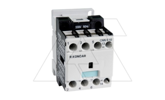 Контактор CNN 9 10 220/230V 50Hz, 3P, 9A/(25A по AC-1), 4.5kW(400VAC), 220/230VAC, 1NO фото