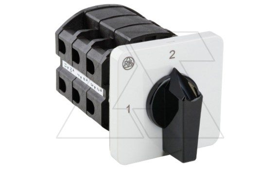 Переключатель BS 63 57 U, 3P, 63A, тип 1-2 (90°), 3NO на 1_2, для трансформаторов тока, на дверь, фронт IP40 фото