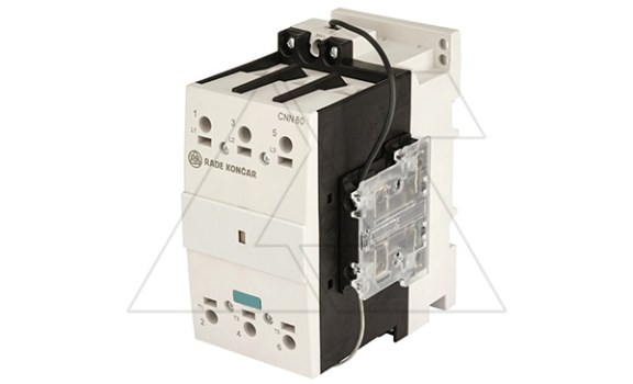 Контактор CNN 80 10, 24VDC, 3P, 80A/(95A по AC-1), 37kW(400VAC), 1NO, Uk=24VDC, Iвтяг=8,3А, Iуд=0,15А фото