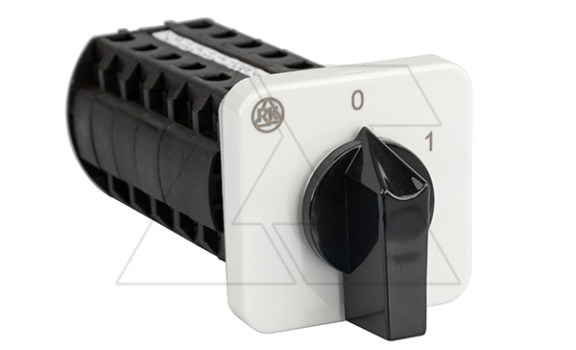 Переключатель BS 16 42 U, 12P, 20A, тип 0-1 (60°), 12NO на 1, 7.5kW(400VAC по АС-23), на дверь, фронт IP40 фото