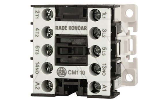 Мини-контактор CM1 10 24V 50Hz, 3P, 9A/(20A по AC-1), 4kW(400VAC), 24VAC, 1NO фото