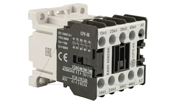 Контактор CP0 40 220/230 V 50Hz, 4NO, 6A(230VAC)/4A(400VAC) по АС-15, 220/230VAC фото