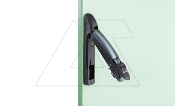 Ручка с рычагом для стальных ENUX/EMOX с логотипом ETA, RAL9005 + e-coating 