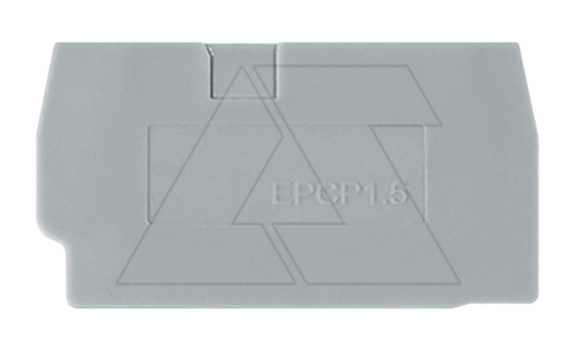 Крышка концевая EPCP1.5 /1,5mm, для клемм CP1.5,CPG1.5, серая фото