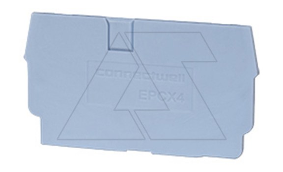 Крышка концевая EPCX4 /1,5mm, для клемм CX4,CXG4,CP4,CPG4, серая фото