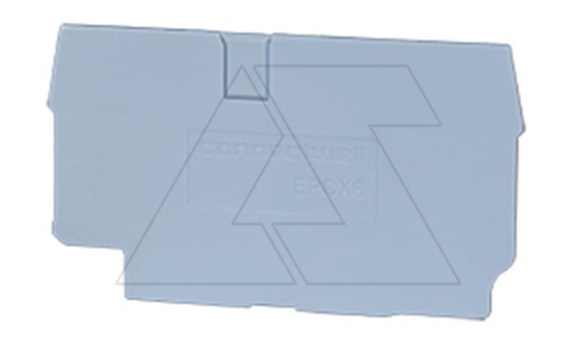 Крышка концевая EPCX6 /1,5mm, для клемм CX6,CXG6,CP6,CPG6, серая фото