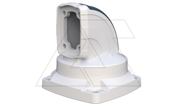 Держатель угловой (90°) поворотный (310°) напольный ETR045, RAL7035/RAL5020, m=1,7кг фото