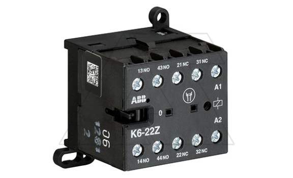 Реле мини-контакторное K6-22Z-80 220...240VAC, 2NO+2NC 4A-AC15 фото
