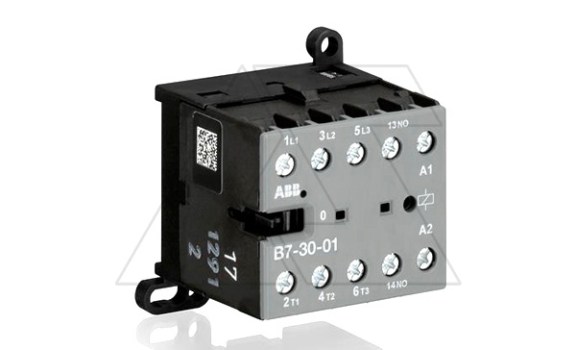 Мини-контактор B7-30-01-80 220...240VAC, 3NO 12A(20A-AC1) 5.5kW, всп.контакт 1NC (4A-AC15) фото